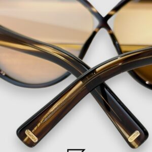 ⁦Tom Ford FT1116 Light Brown Lenses and Tiger Brown Frame⁩ - الصورة ⁦6⁩