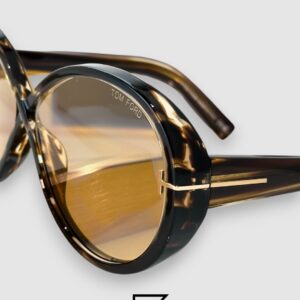 ⁦Tom Ford FT1116 Light Brown Lenses and Tiger Brown Frame⁩ - الصورة ⁦5⁩