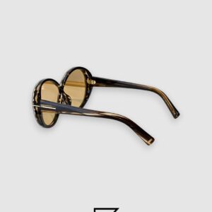 ⁦Tom Ford FT1116 Light Brown Lenses and Tiger Brown Frame⁩ - الصورة ⁦4⁩