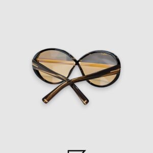 ⁦Tom Ford FT1116 Light Brown Lenses and Tiger Brown Frame⁩ - الصورة ⁦3⁩