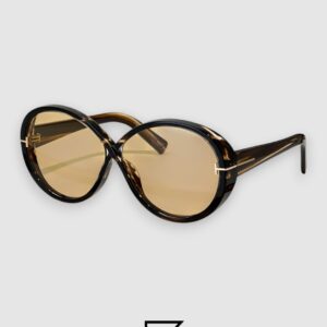 ⁦Tom Ford FT1116 Light Brown Lenses and Tiger Brown Frame⁩ - الصورة ⁦1⁩