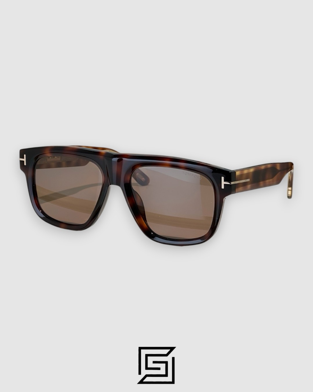 Tom Ford TF1201 Brown Lenses and Tiger Brown Frame - Image 1