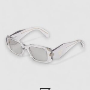 Prada OPR17WSF Grey Lenses Transparent Grey Frame - Image 1
