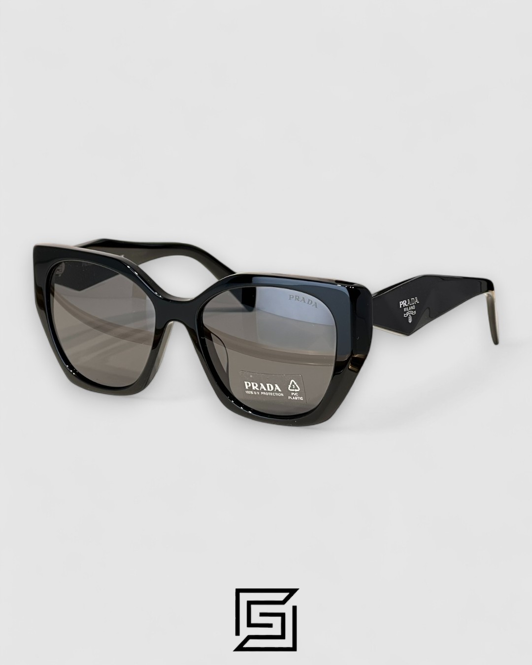 ⁦Prada SPR 19Z Black Lenses Black Frame⁩ - الصورة ⁦1⁩