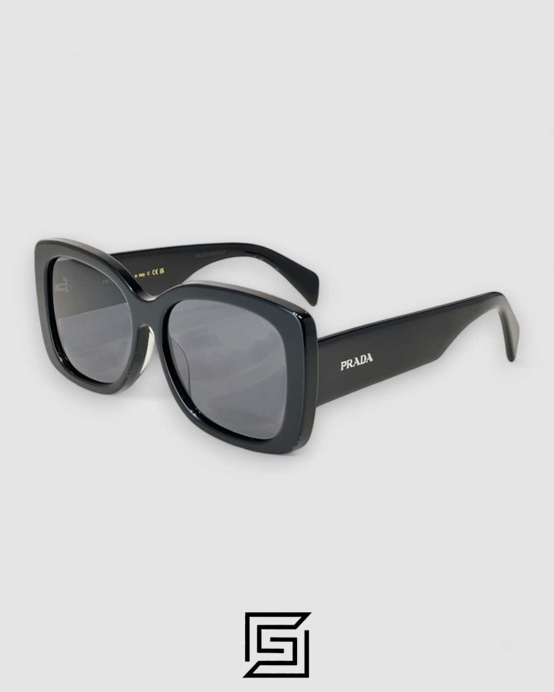 ⁦Prada SPR A08F Black Lenses Black Frame⁩ - الصورة ⁦1⁩