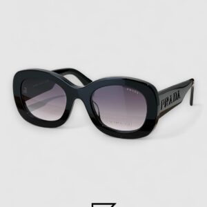 Prada PRA 13S Grey Lenses Black Frame - Image 1