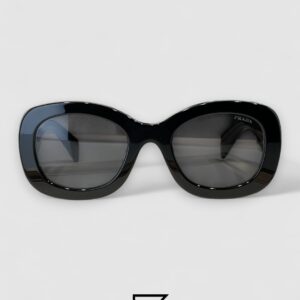 ⁦Prada PRA 13S Black Lenses Black Frame⁩ - الصورة ⁦2⁩