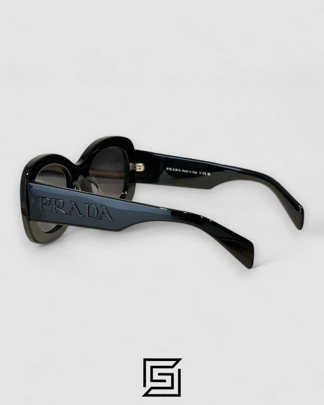 ⁦Prada PRA 13S Black Lenses Black Frame⁩ - الصورة ⁦4⁩