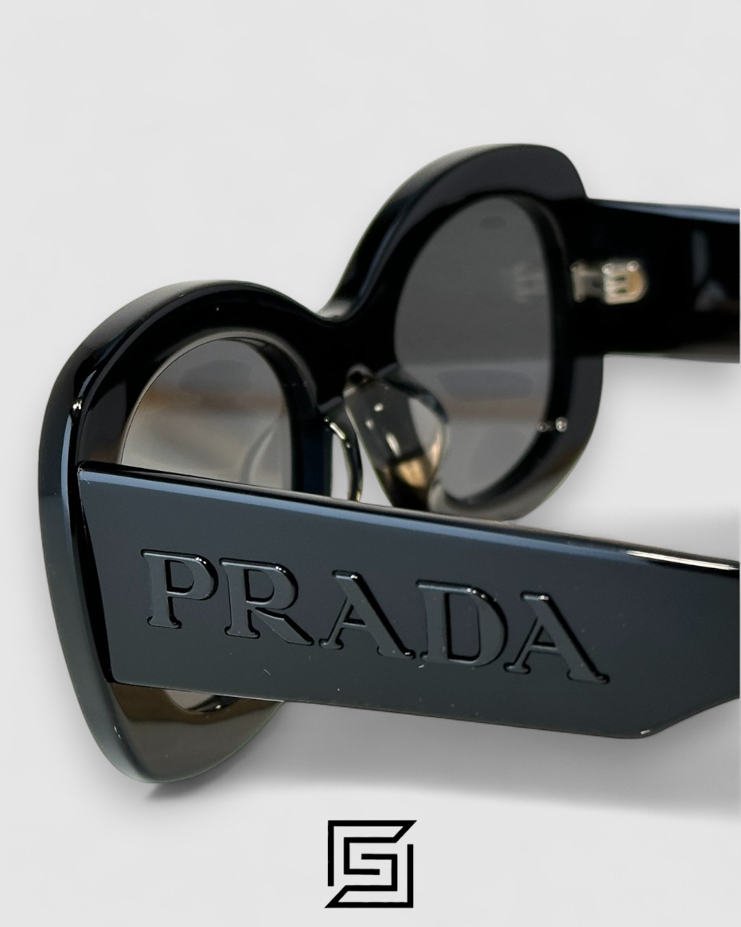 ⁦Prada PRA 13S Black Lenses Black Frame⁩ - الصورة ⁦7⁩