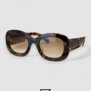Prada PRA 13S Honey Lenses Tiger Brown Frame - Image 1