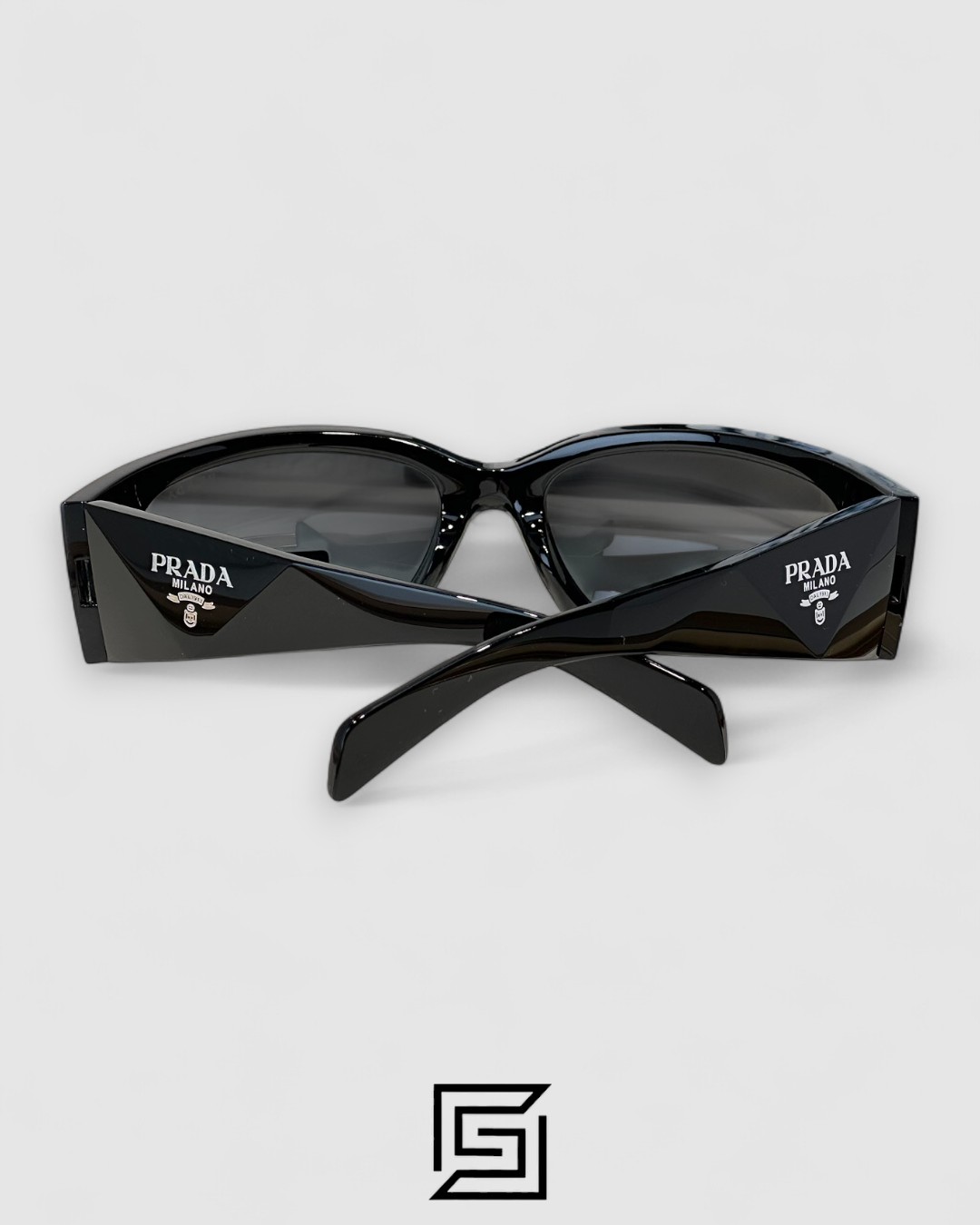 Prada SPR A14 Black Lenses Black Frame - Image 7