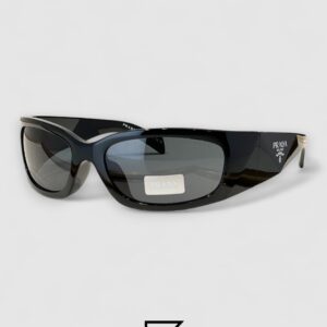 Prada SPR A14 Black Lenses Black Frame - Image 1