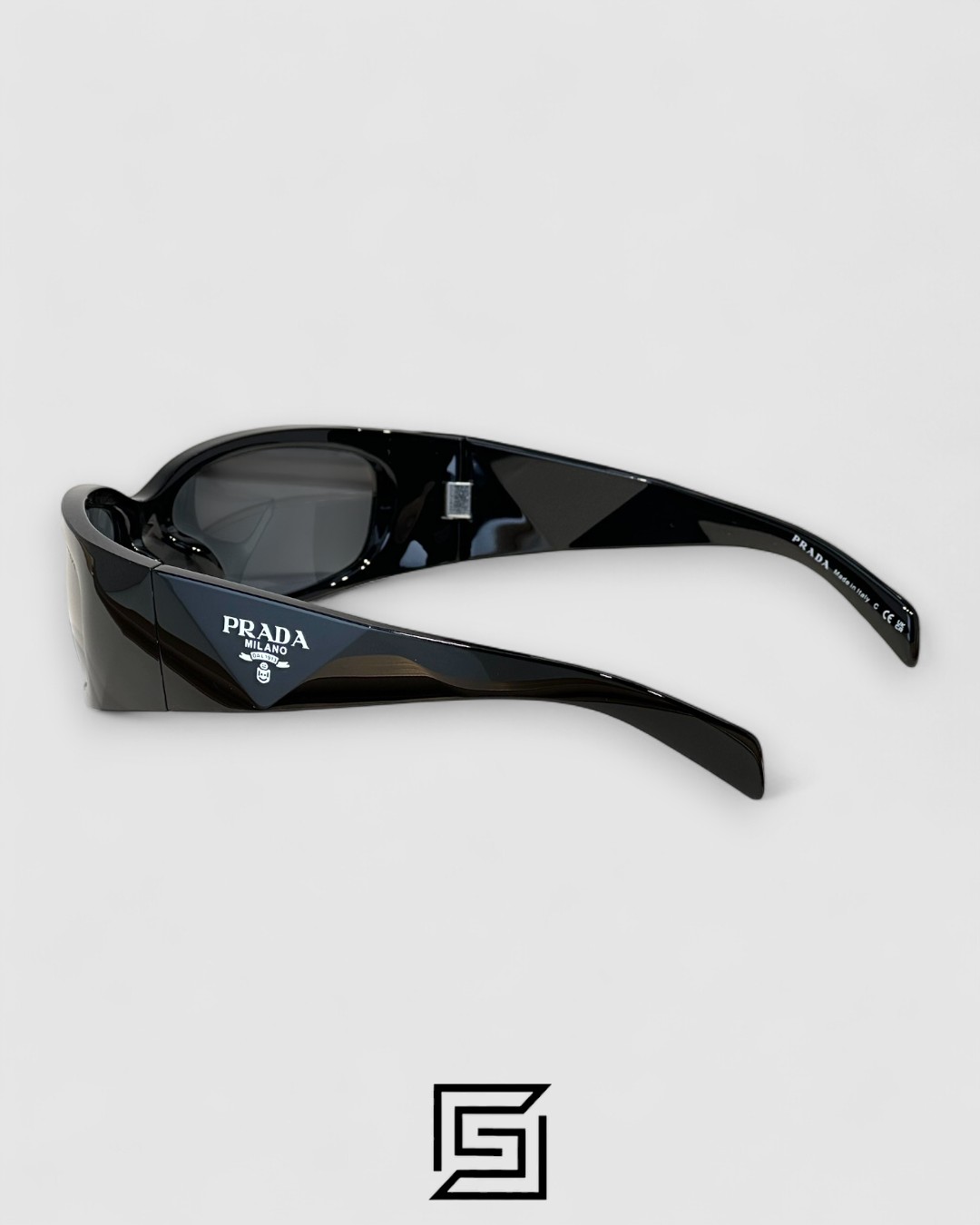 Prada SPR A14 Black Lenses Black Frame - Image 3