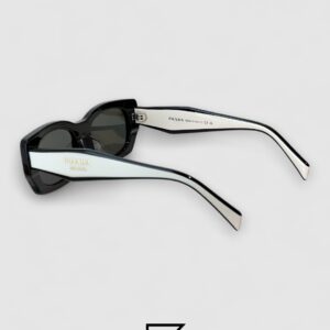⁦Prada PRB05 Black Lenses Black Frame White Arm⁩ - الصورة ⁦3⁩
