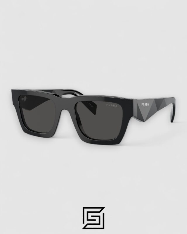 Prada SPR A06S Black Lenses Black Frame