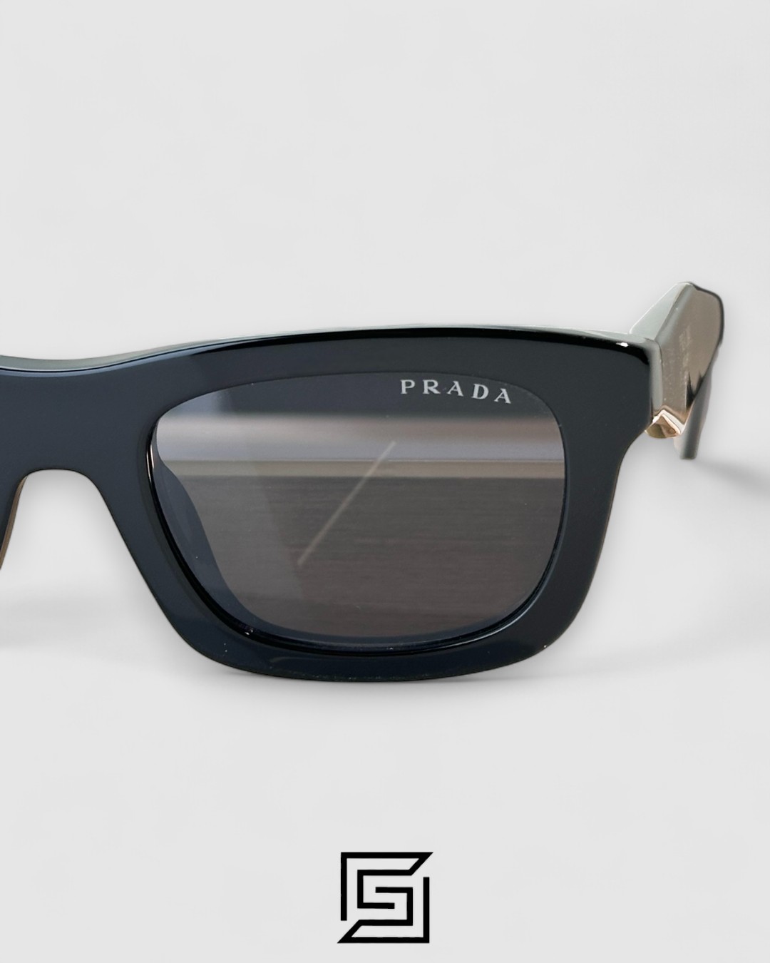 ⁦Prada SPR C06 Black Lenses Black Frame⁩ - الصورة ⁦2⁩