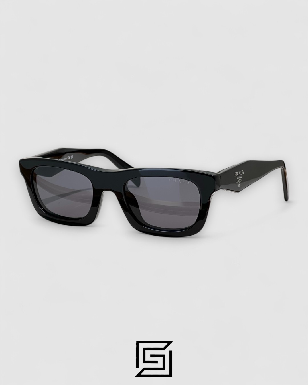 ⁦Prada SPR C06 Black Lenses Black Frame⁩ - الصورة ⁦1⁩