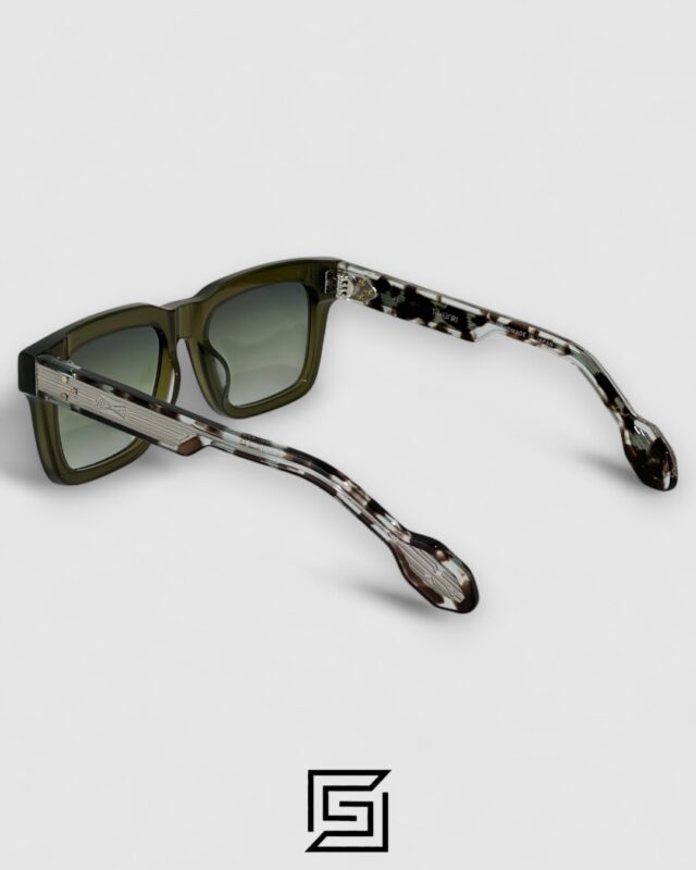 T HENRI H1 Green Lenses Transparent Green Frame