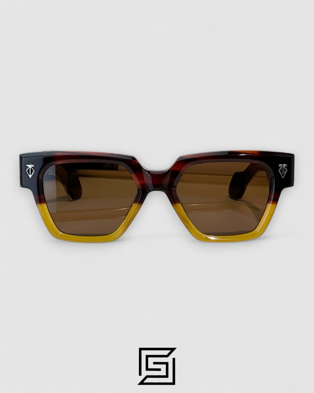 T HENRI UTOPIA Brown Lenses Half Brown Frame - Image 2