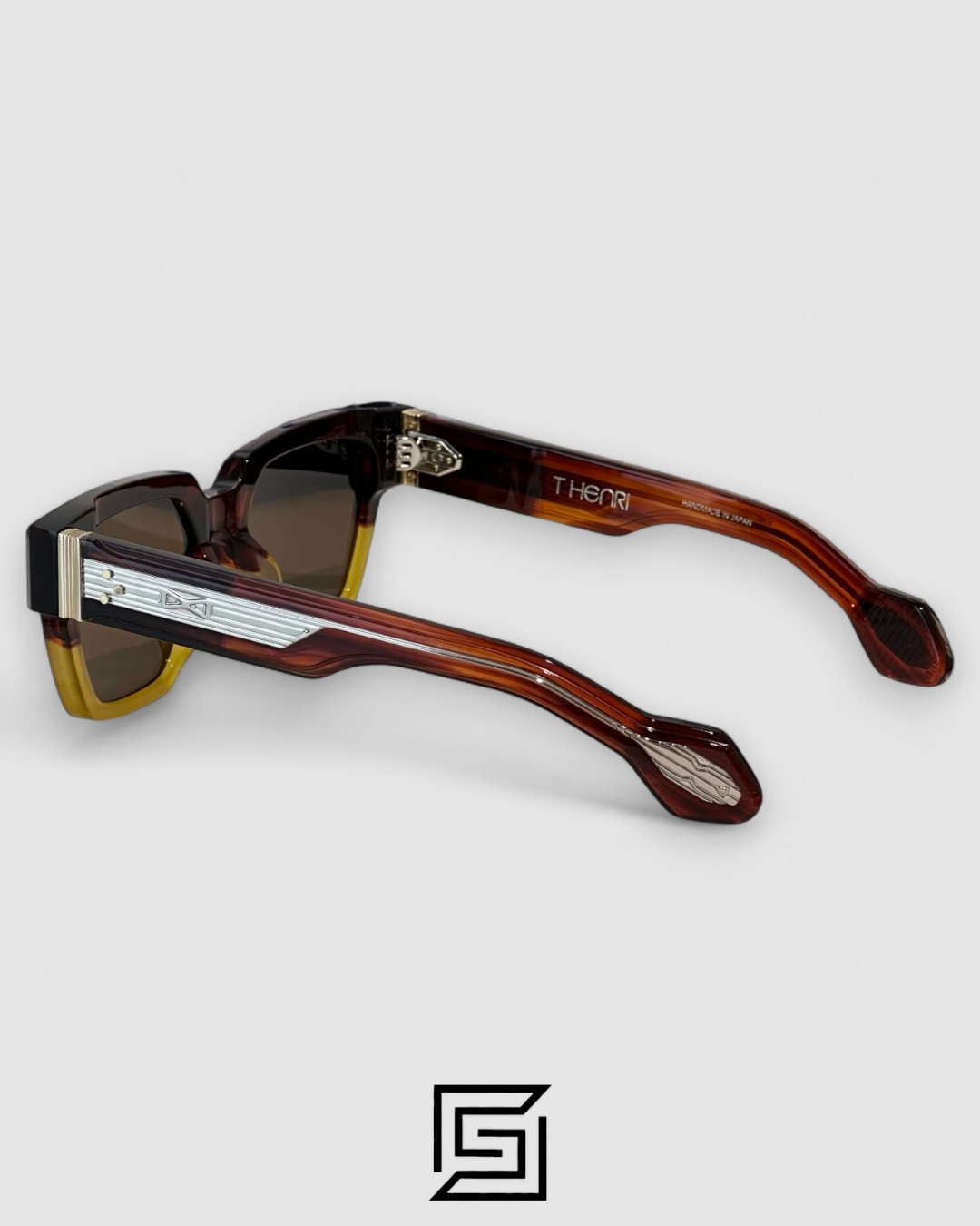 T HENRI UTOPIA Brown Lenses Half Brown Frame - Image 3
