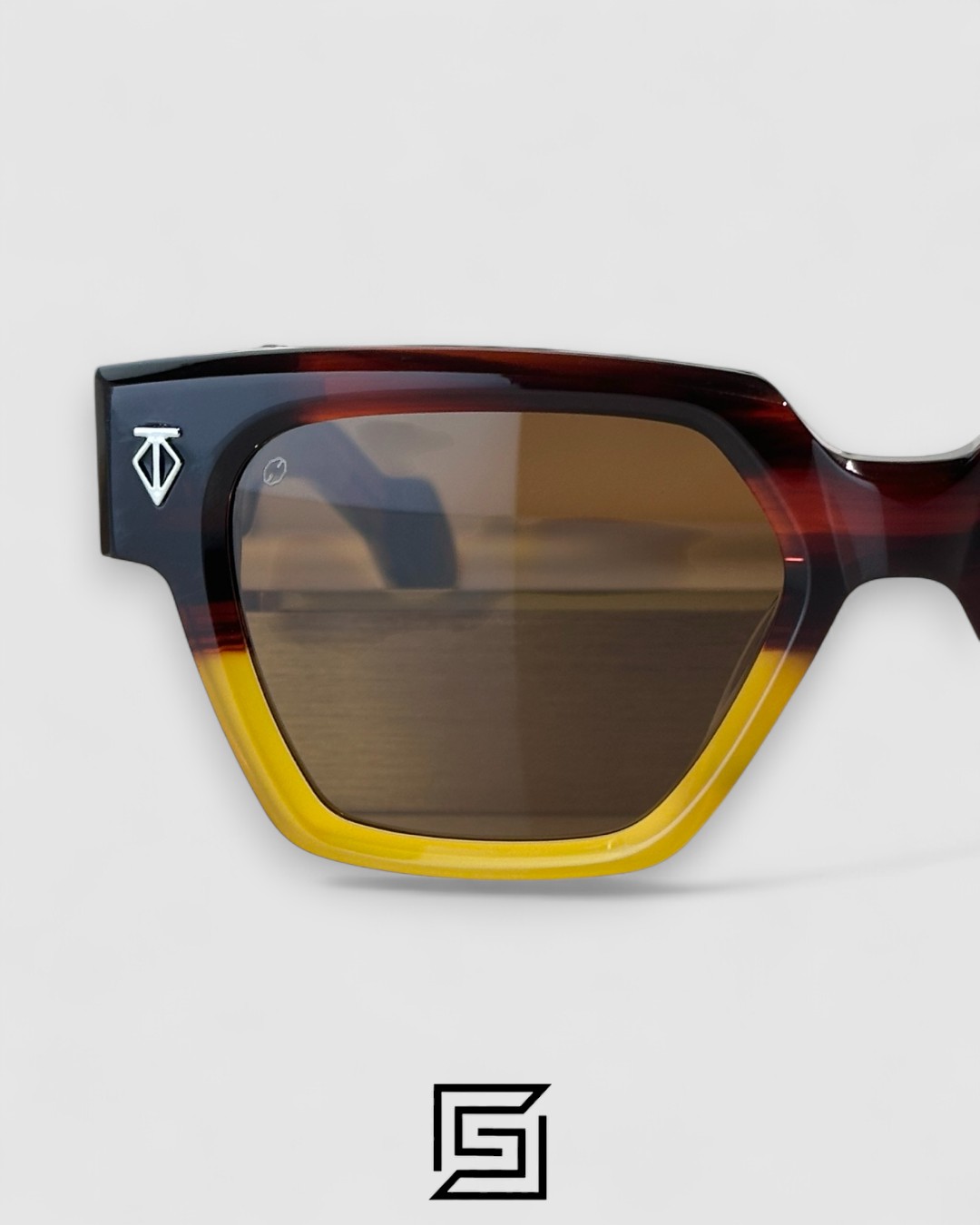 T HENRI UTOPIA Brown Lenses Half Brown Frame - Image 5