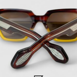 T HENRI UTOPIA Brown Lenses Half Brown Frame - Image 8