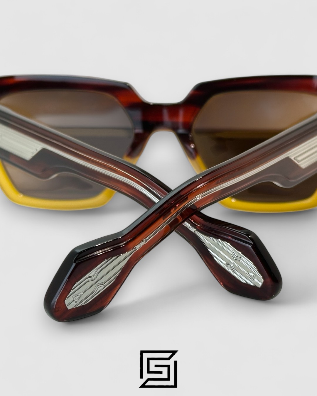 T HENRI UTOPIA Brown Lenses Half Brown Frame - Image 8