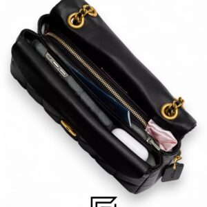 Coach Tabby Shoulder Bag 26 With Pillow Quilting Black Gold – Style No. CP150 - Image 4