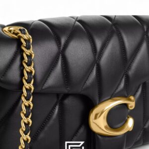Coach Tabby Shoulder Bag 26 With Pillow Quilting Black Gold – Style No. CP150 - Image 5