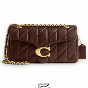 Coach Tabby Shoulder Bag 26 With Pillow Quilting Brown Gold – Style No. CP150 - Image 1