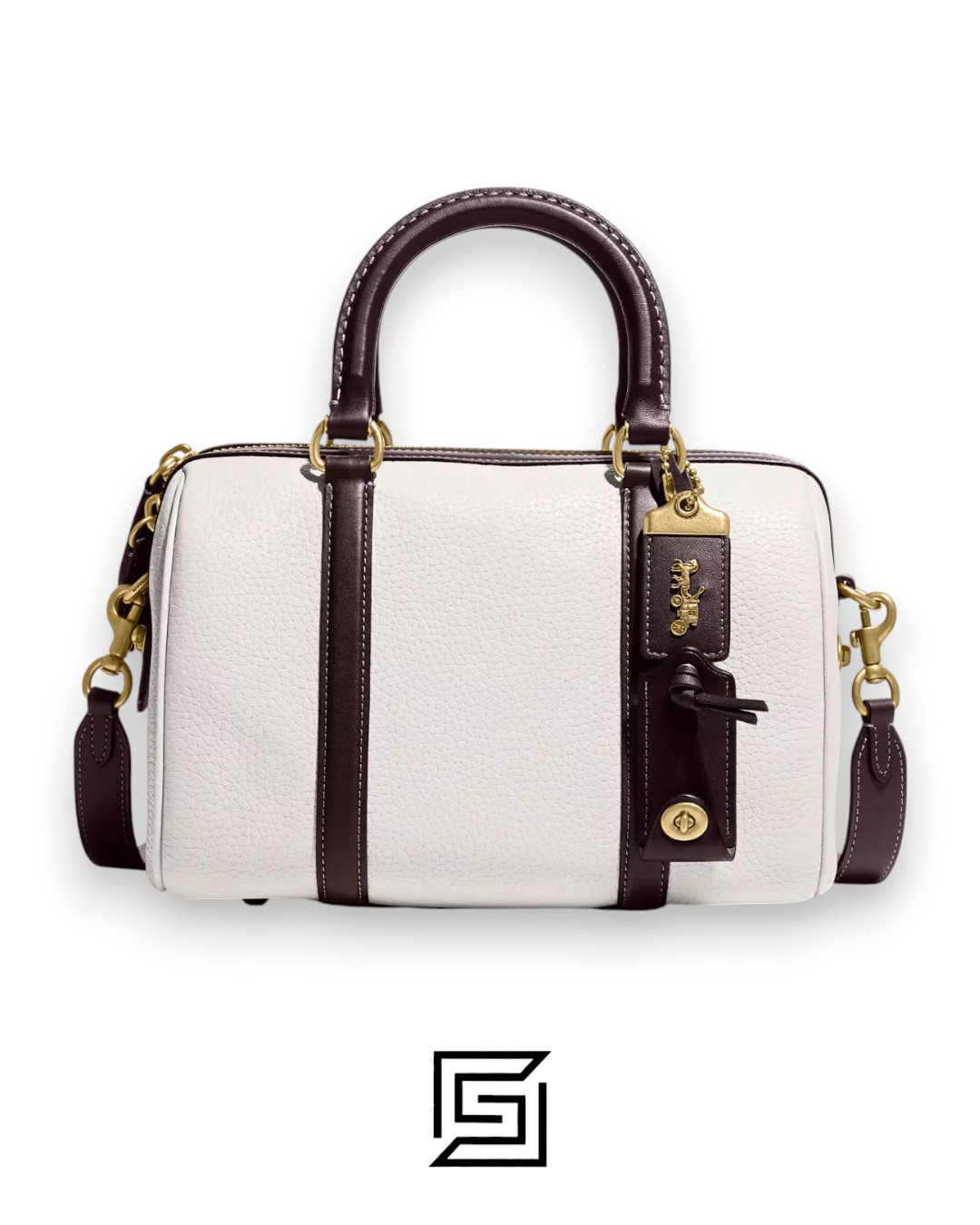 Coach Ruby Satchel 25 In Colorblock White Style No. C8530 - Image 1