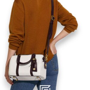 Coach Ruby Satchel 25 In Colorblock White Style No. C8530 - Image 5