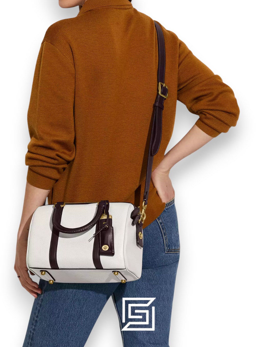 Coach Ruby Satchel 25 In Colorblock White Style No. C8530 - Image 5