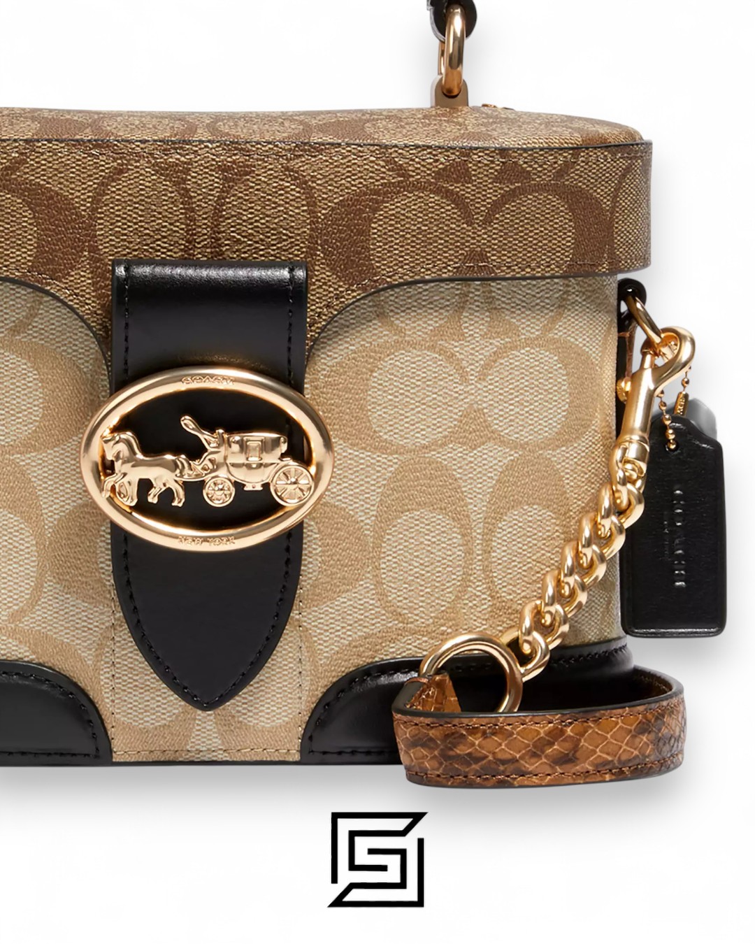 ⁦Coach Georgie Gem Crossbody In Blocked Signature Canvas  – Style No. 5504⁩ - الصورة ⁦2⁩