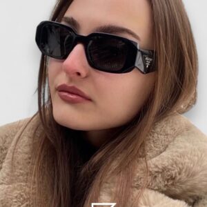Prada OPR17WSF Grey Lenses Transparent Grey Frame - Image 5