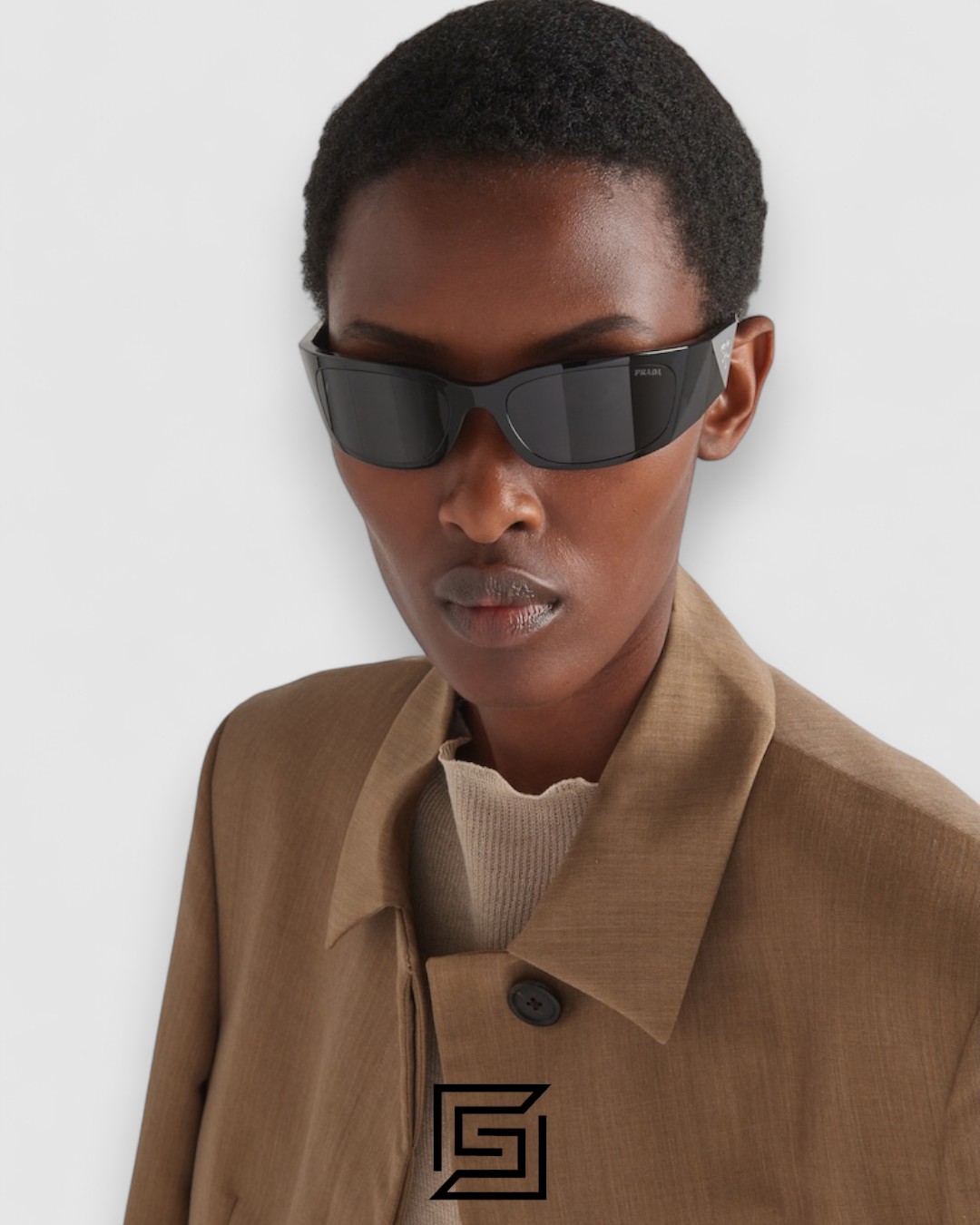 Prada SPR A14 Black Lenses Black Frame - Image 8