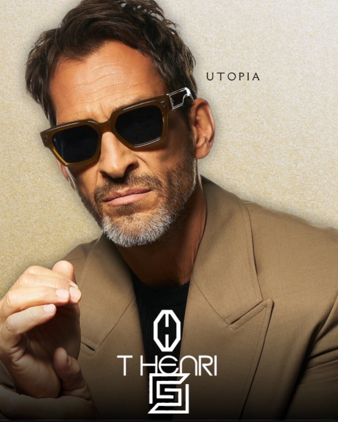 T HENRI UTOPIA Brown Lenses Half Brown Frame - Image 9