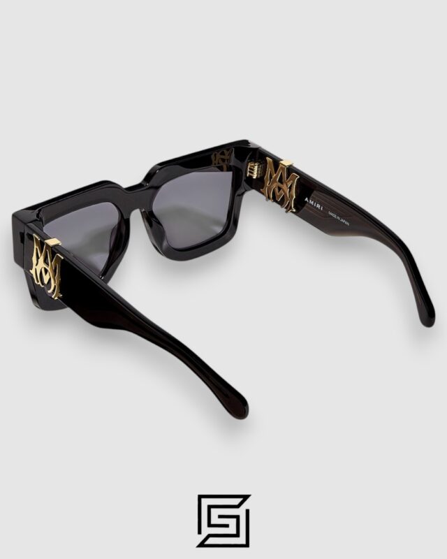 AMIRI Acetate Jumbo MA Unisex Sunglasses Black x Grey