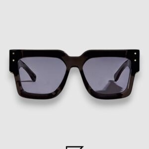 AMIRI Acetate Jumbo MA Unisex Sunglasses Black x Grey - Image 2