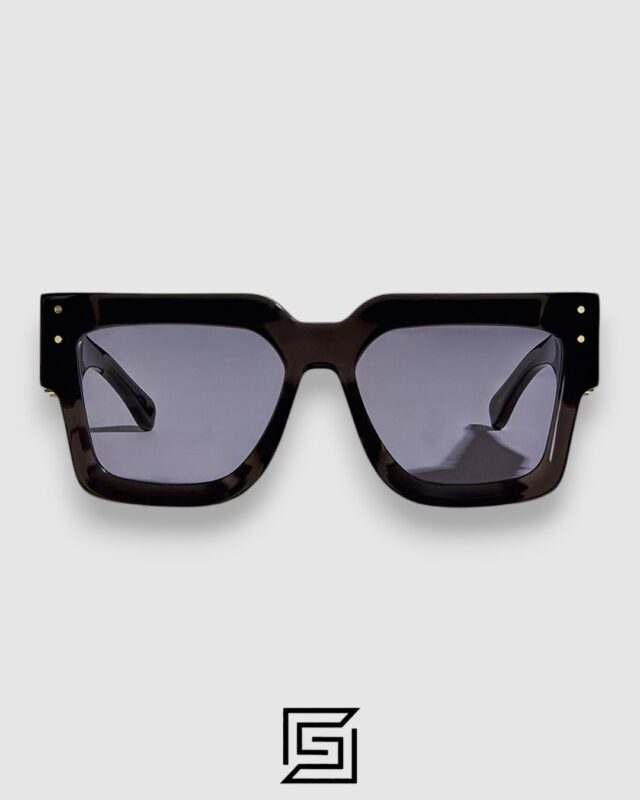 AMIRI Acetate Jumbo MA Unisex Sunglasses Black x Grey