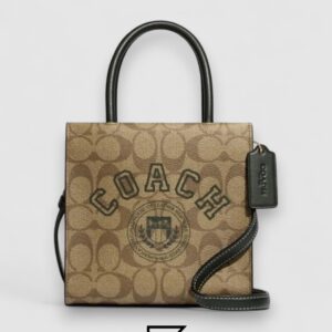 ⁦Coach Mini Cally Crossbody in Signature Canvas with Varsity Motif – Style No. CF381⁩ - الصورة ⁦1⁩