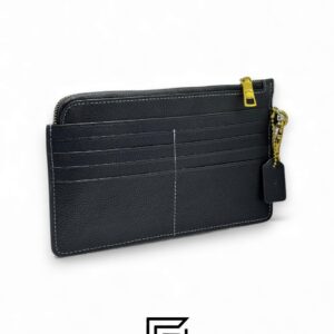 Coach L Zip Wristlet In Colorblock Black Style No. C8434 - Image 2