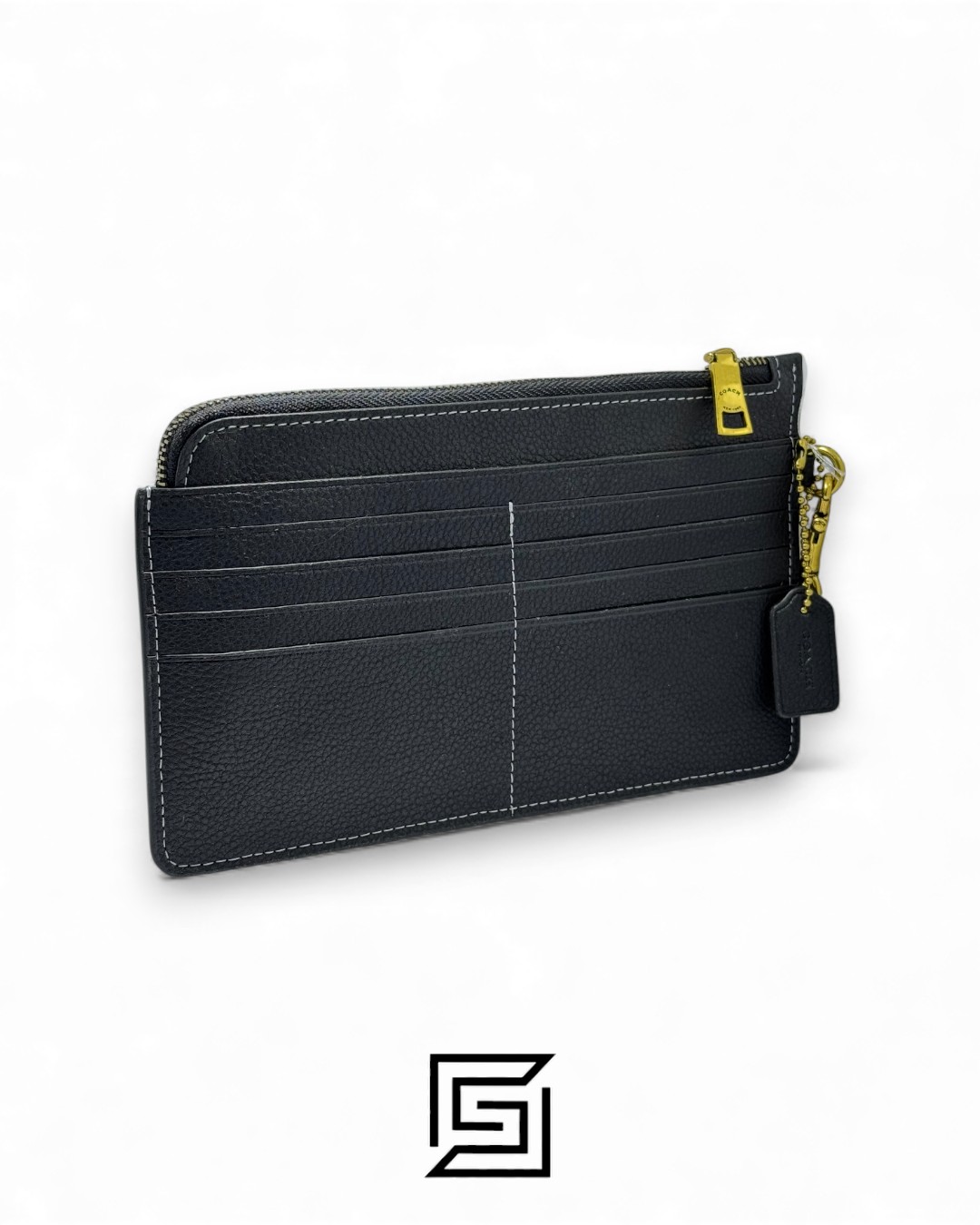 Coach L Zip Wristlet In Colorblock Black Style No. C8434 - Image 2