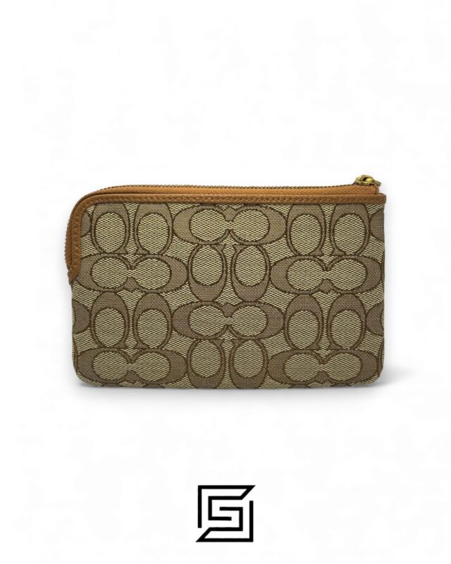 Disney X Coach Corner Zip Wristlet In Signature Jacquard With Mickey Mouse Print Style No. CN033