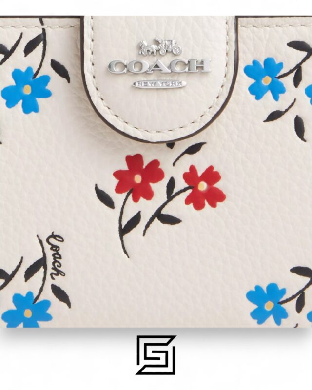 Coach Medium Corner Zip Wallet in Floral Print – Style No. CT978