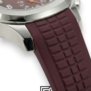 ⁦Patek Philippe Aquanaut Chronograph – Brown Dial × Brown Rubber Strap – Japanese Automatic⁩ - الصورة ⁦4⁩
