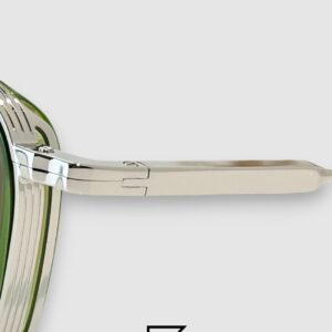 John Dalia BARD C107 Green Lenses and Green Frame Silver Metal  Sunglasses - Image 5