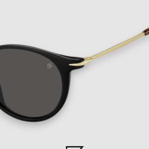 ⁦David Beckham DB1032 Black Frame and Gold Arm with Black Lenses⁩ - الصورة ⁦3⁩