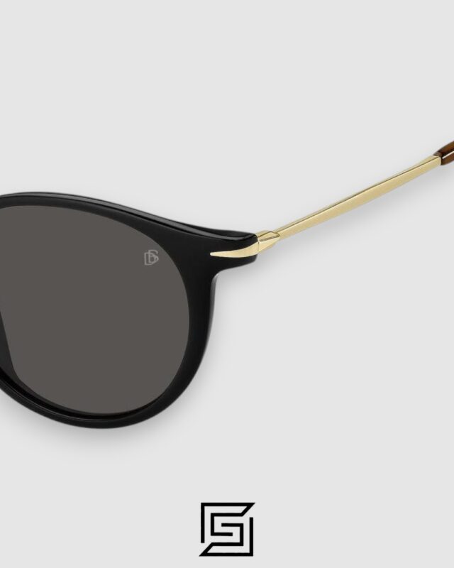 David Beckham DB1032 Black Frame and Gold Arm with Black Lenses