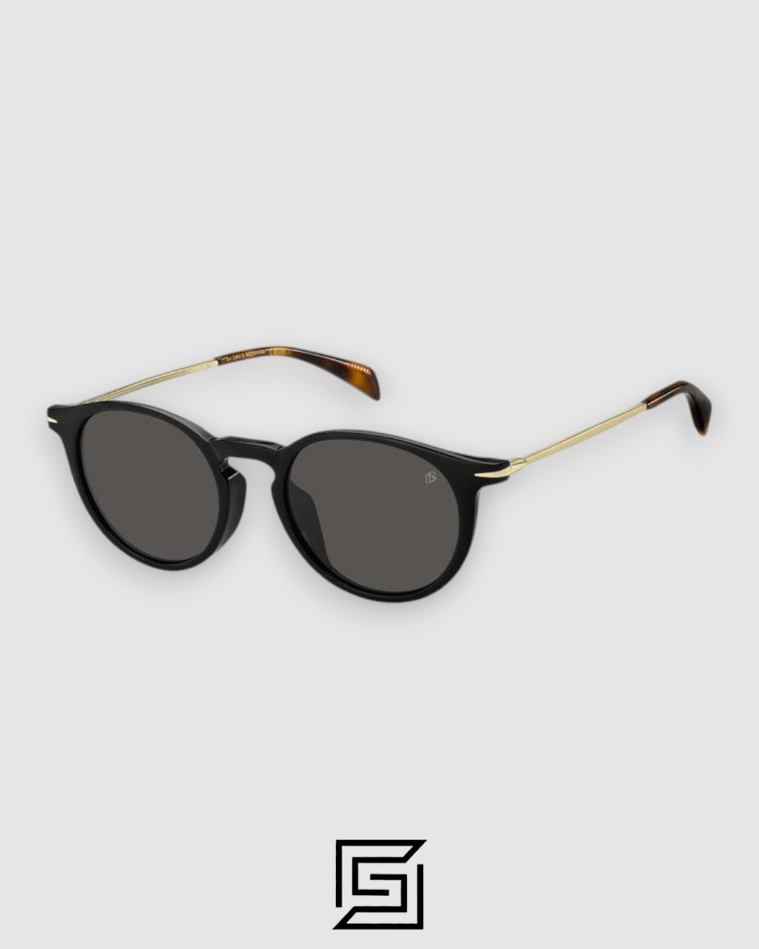 DB1032 Black Frame and Gold Arm with Black Lenses